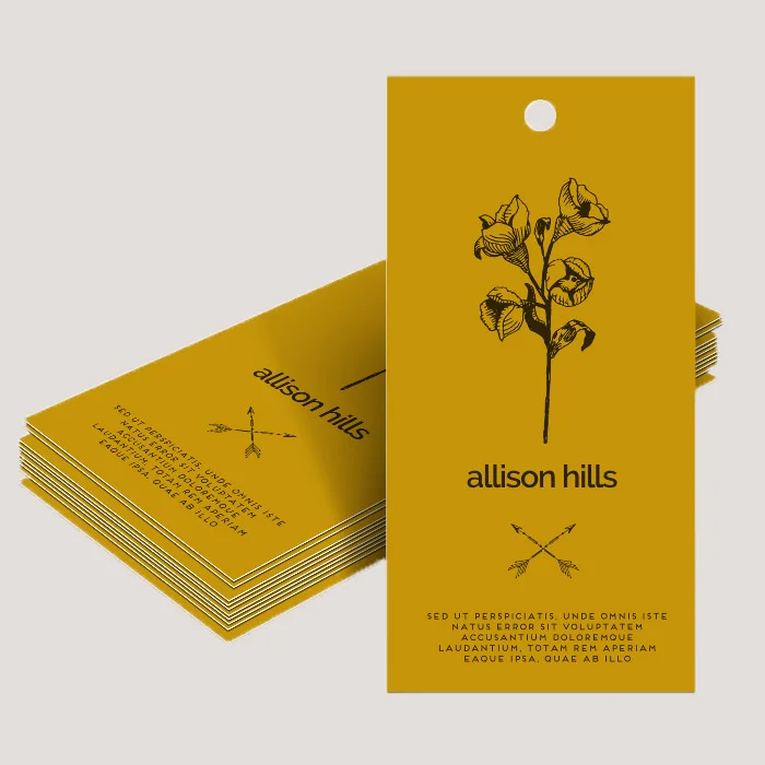 printed hang tags